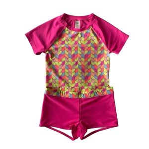 🆕 Girl’s US 12 Osh Kosh Rashguard Two-Piece Set / Swimsuit, NWOT